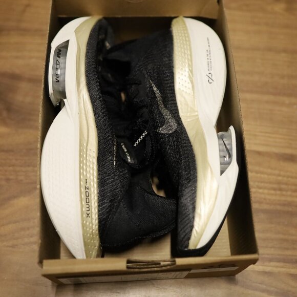 Nike Air Zoom Alphafly NEXT% 2 'Black Gold' DN3555-001 Women's 8.5 - Picture 7 of 8